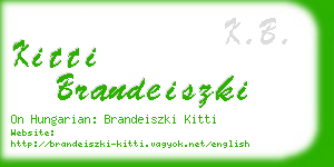 kitti brandeiszki business card
